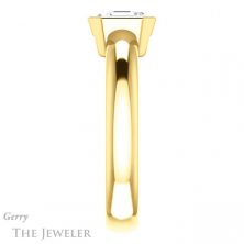 14k Yellow Gold Asscher Cut Forever One Engagement Ring Setting #GTJ922-asscher-fo-y 3 14k Yellow Gold Asscher Cut Forever One Engagement Ring Setting #GTJ922-asscher-fo-y