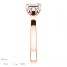 14k Rose Gold Asscher Cut Forever One Engagement Ring Setting #GTJ948-asscher-fo-r 3 14k Rose Gold Asscher Cut Forever One Engagement Ring Setting #GTJ948-asscher-fo-r