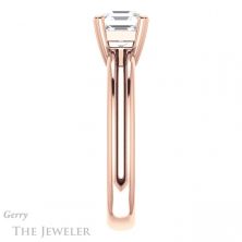 14k Rose Gold Asscher Cut Forever One Engagement Ring Setting #GTJ966-asscher-fo-r