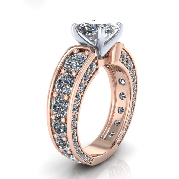 Alternative view of Reserved - Custom Rose Gold Engagement Ring