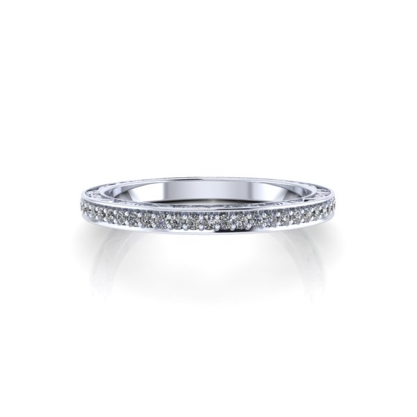 Alternative view of Reserved - Custom Diamond Wedding Band