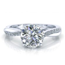 GJT3702-round-w-1 Diamond Wrap Engagement Ring Setting