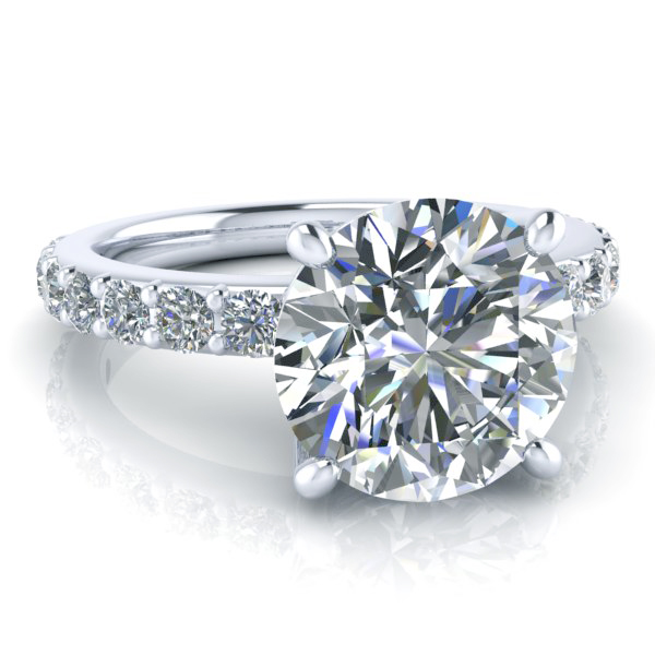 Alternative view of Reserved - Single Prong Engagement Ring #GTJ968-round-fo-w-modified