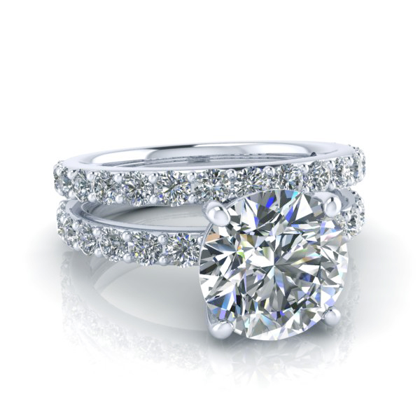 Custom Matching Diamond Wedding Band