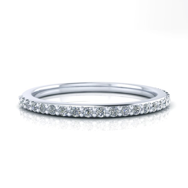 Alternative view of Matching Diamond Wedding Band #GTJ1138-pear-w-band...