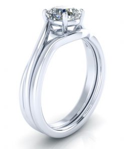Cushion Cut Solitaire Ring Setting #GTJ3800-cushion-fo-w - Image 8