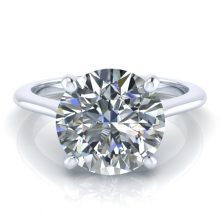 Image - Round 4 Prong Solitaire Ring - GTJ3718-w-1