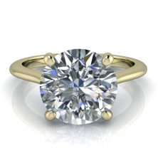 Image - 2 Carat Yellow Gold Solitaire Ring GTJ3718-y-1
