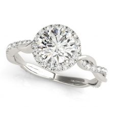 Image - Round Halo Ring Setting - GTJ3730-round-w-1