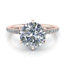 Rose Gold Engagement Ring - GTJ3799-r-1 Image - Rose Gold Engagement Ring - GTJ3799-r-1