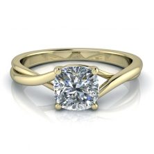 Yellow Gold Solitaire Ring Setting - GTJ3800-cushion-y Image - Yellow Gold Solitaire Ring Setting - GTJ3800-cushion-y