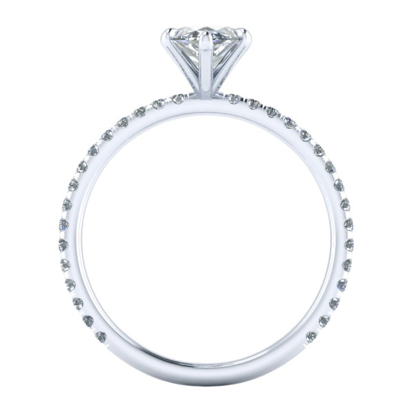 Marquise Cut Ring Setting #GTJ3805-marquise-fo-w | Gerry The Jeweler Marquise Cut Ring Setting #GTJ3805-marquise-fo-w - Image 3
