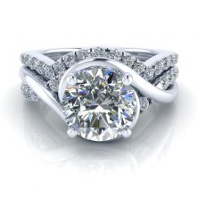 Bypass Engagement Ring and Matching Band - GTJ3714-set Image - Bypass Engagement Ring and Matching Band - GTJ3714-set