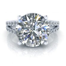 Image - Custom Split Shank Vintage Ring Setting - GTJ3842-round-w