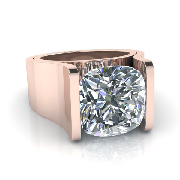Alternative view of Custom Made Forever One Engagement Ring - Reserved