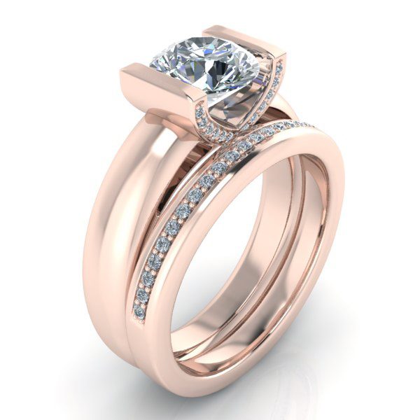 Image - Custom Rose Gold Diamond Band - GTJ1059-round-r-set-diamond-band-1