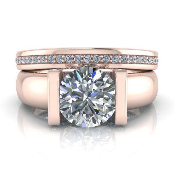 Matching Diamond Wedding Ring #GTJ1059-round-r-diamond-band - Image 2