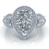 Vintage Pear Shaped Engagement Ring - GTJ3853-w-1 Image - Vintage Pear Shaped Engagement Ring - GTJ3853-w-1