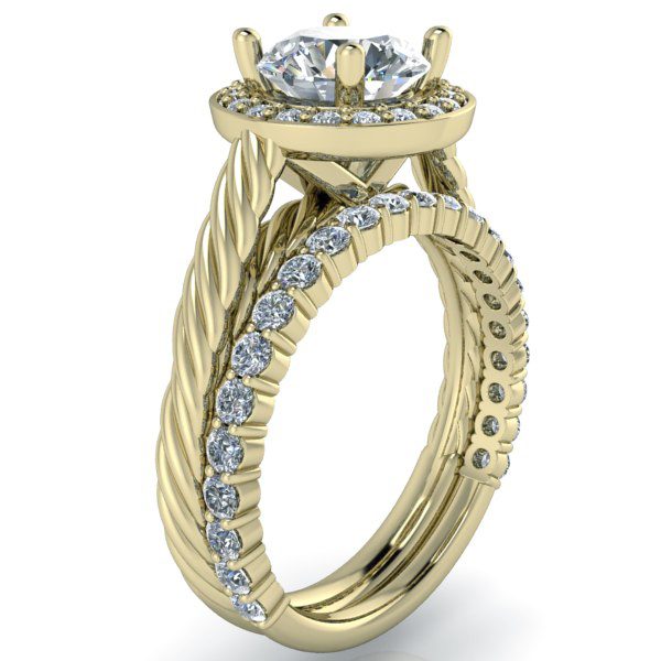 Matching Diamond Wedding Band #GTJ3858-y-band-v2 - Image 2