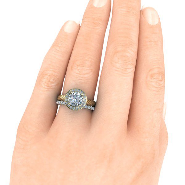 Matching Diamond Wedding Band #GTJ3858-y-band-v2 - Image 4