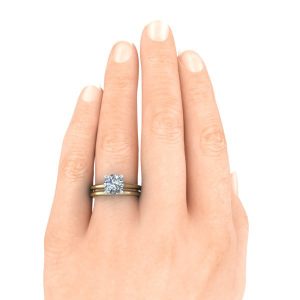 GTJ1142 round yw 1.7mm hand set 1 | Gerry The Jeweler
