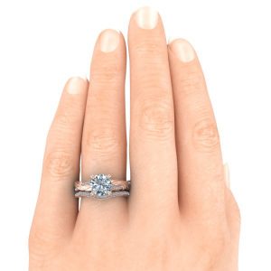 GTJ1146 round r set hand 1 | Gerry The Jeweler