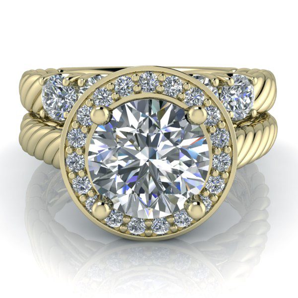 Custom Matching 5 or 7 Stone Ring #GTJ3858-wb-v2