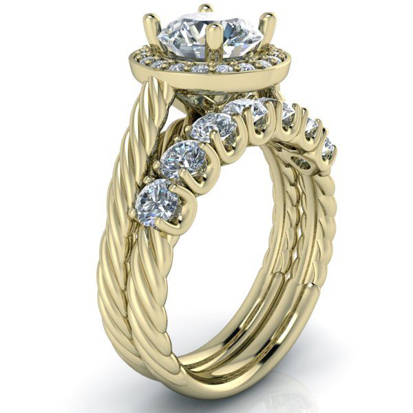 Custom Matching 5 or 7 Stone Ring #GTJ3858-wb-v2 - Image 6