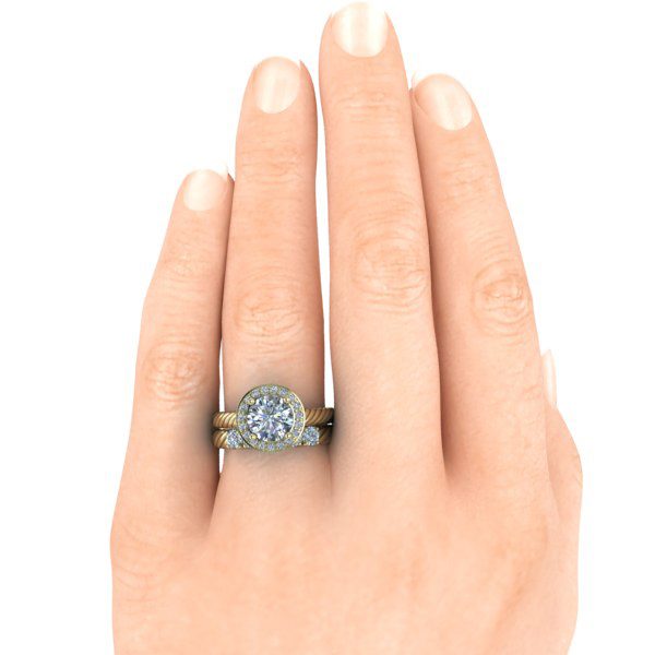 Custom Matching 5 or 7 Stone Ring #GTJ3858-wb-v2 - Image 3