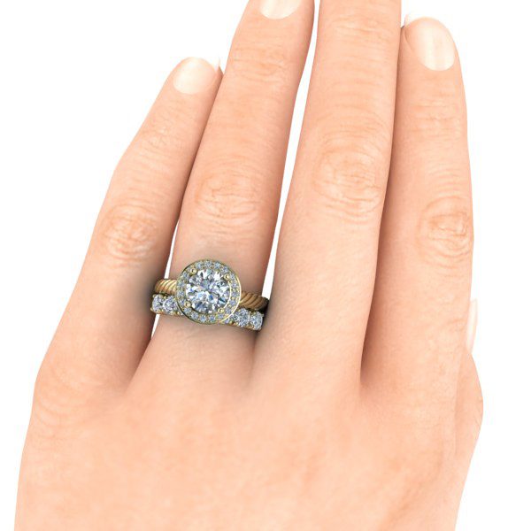 Custom Matching 5 or 7 Stone Ring #GTJ3858-wb-v2 - Image 8