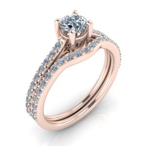 Alternative view of Matching Diamond Wedding Band #GTJ1179-round-r-dwb