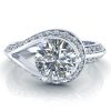 Image - Custom Engagement Ring Setting #GTJ3867-round-w-6mm-1