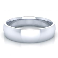 Alternative view of Platinum Man's Lightweight 5mm Comfort Fit Band #GTJ-MB-1008-5.5mm