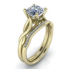 GTJ1137 cushion y Diamond Wedding Band 3 | Gerry The Jeweler