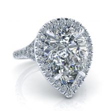 GTJ3698 pear w 11x8mm 2 | Gerry The Jeweler