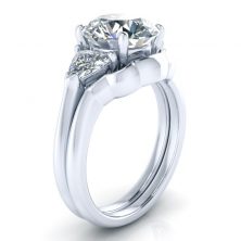 Alternative view of Matching Wedding Ring #GTJ3803-round-w-band