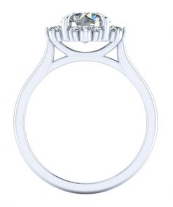 Round Cut Moissanite Engagement Ring #GTJ3904-round-fo-w-v2 | Gerry The Jeweler Round Cut Moissanite Engagement Ring #GTJ3904-round-fo-w-v2 - Image 3
