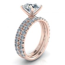 Alternative view of Matching Wedding Band #GTJ3816-round-fo-wb-r