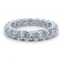 Image - Custom Moissanite Eternity Ring #GTJ3887-round-w-3mm-1