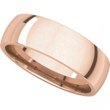 6mm Light Comfort Fit Band 14k Rose Gold 5 | Gerry The Jeweler