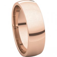 6mm Light Comfort Fit Band 14k Rose Gold 6 | Gerry The Jeweler