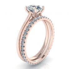 Image - Rose Gold Eternity Ring #GTJ3810-round-eter-r