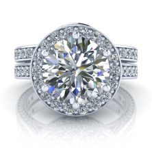 Image - Matching Diamond Wedding Band #GTJ3825-round-w-dwb