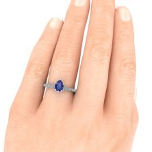 GTJ3898 pear w 7x5mm hand 2 | Gerry The Jeweler