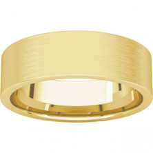 Alternative view of Men's Flat Comfort Fit Wedding Band with Satin Finish #GTJ-MB-1009-y