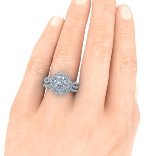 Matching Diamond Wedding Band #GTJ3701-round-w-dwb - Image 4