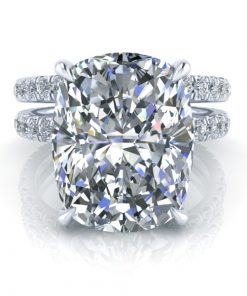 Alternative view of Matching Diamond Wedding Band #GTJ3909-w-dwb-v2