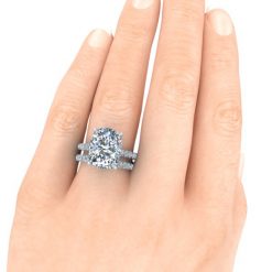 GTJ3909 set cushion w 12.5x9.75mm hand 2 1 | Gerry The Jeweler