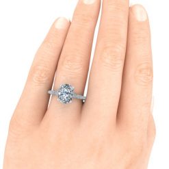 GTJ3921 oval w 10x8mm hand 2 | Gerry The Jeweler