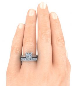 Matching Wedding Band #GTJ937-square-w-3.6mm-dwb | Gerry The Jeweler Matching Wedding Band #GTJ937-square-w-3.6mm-dwb - Image 4